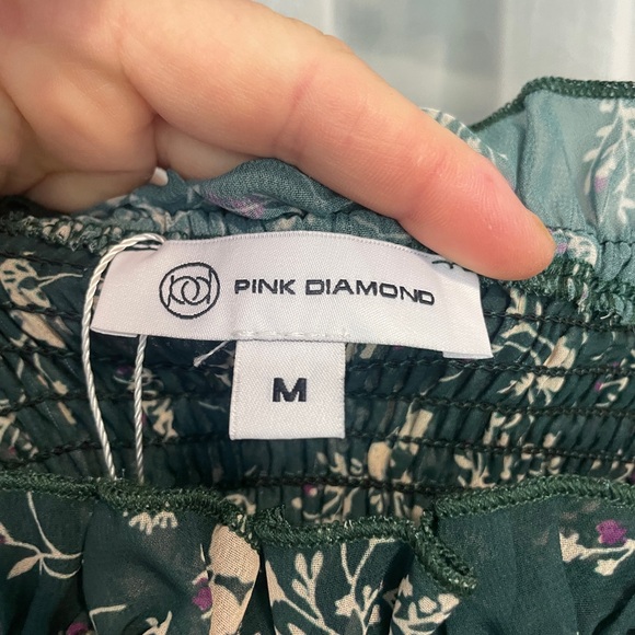 Green rouched crop top - Picture 4 of 4